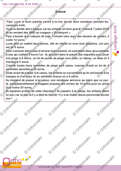 Page 2 de la fiche