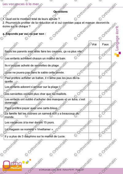Page 3 de la fiche