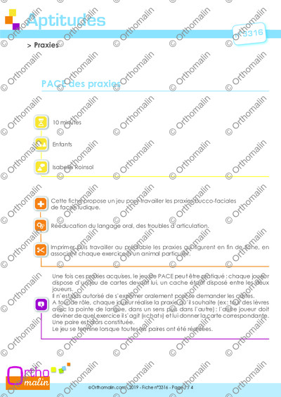 Page 1 de la fiche