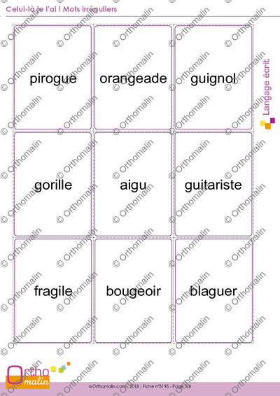 Page 5 de la fiche