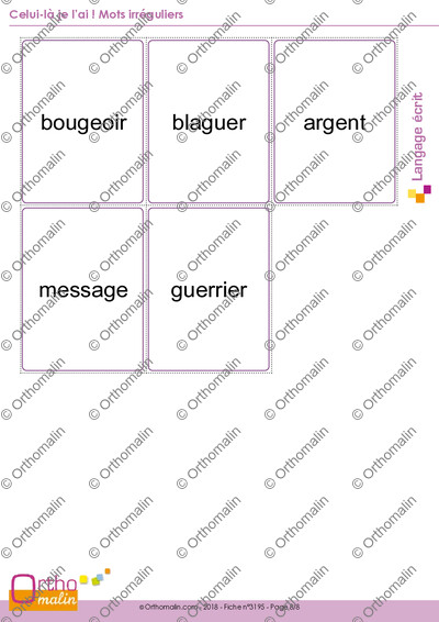 Page 8 de la fiche