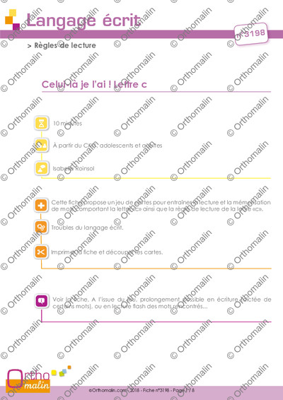 Page 1 de la fiche