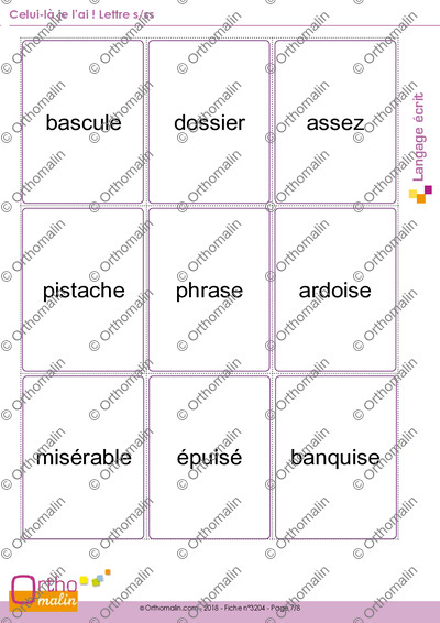 Page 7 de la fiche