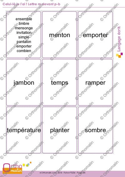 Page 4 de la fiche