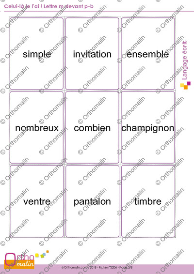 Page 5 de la fiche