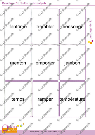 Page 6 de la fiche