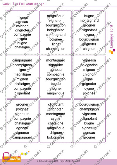 Page 3 de la fiche