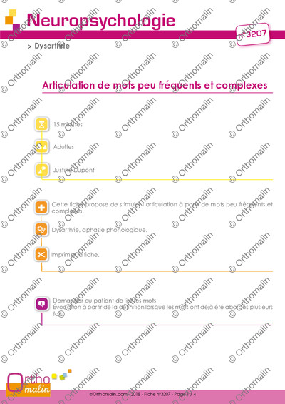 Page 1 de la fiche