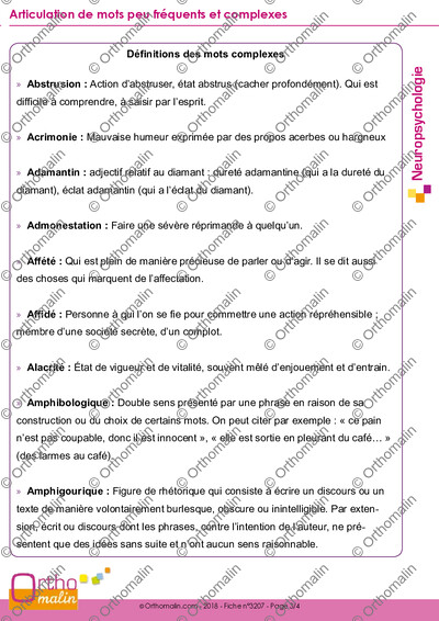 Page 3 de la fiche