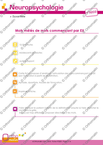 Page 1 de la fiche