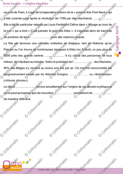 Page 15 de la fiche