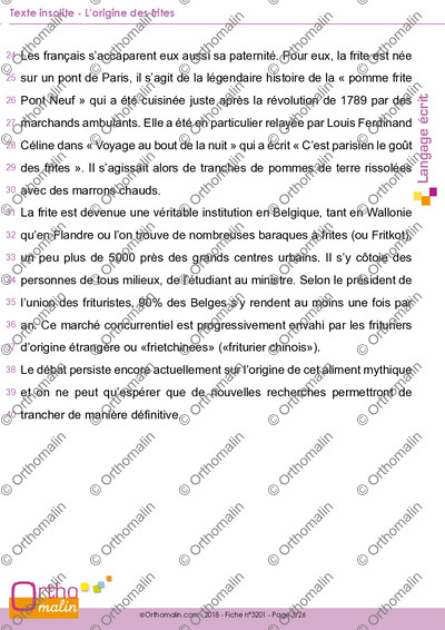 Page 3 de la fiche