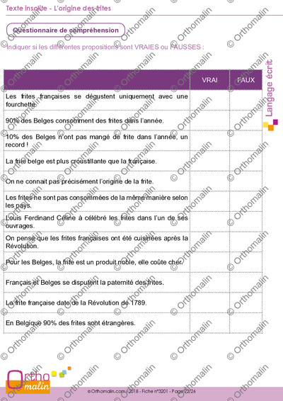 Page 22 de la fiche