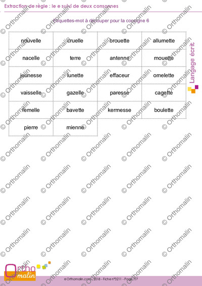 Page 7 de la fiche