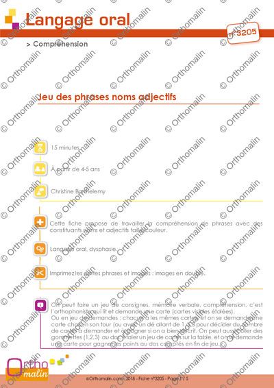 Page 1 de la fiche