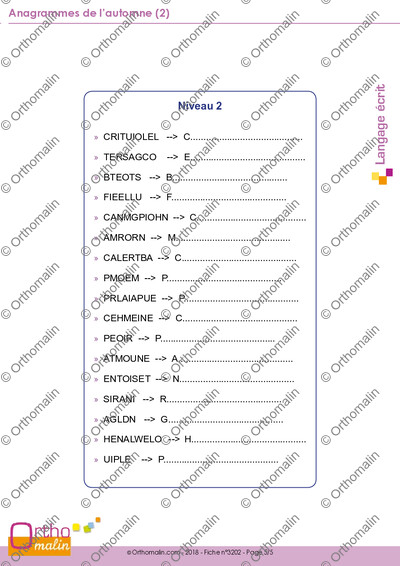 Page 5 de la fiche