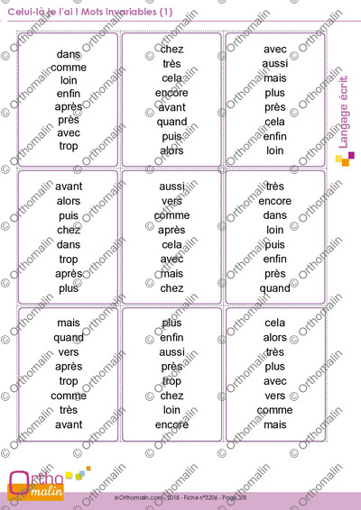 Page 3 de la fiche