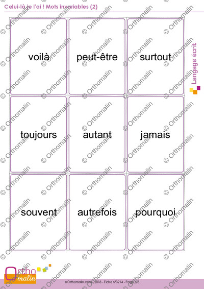 Page 6 de la fiche