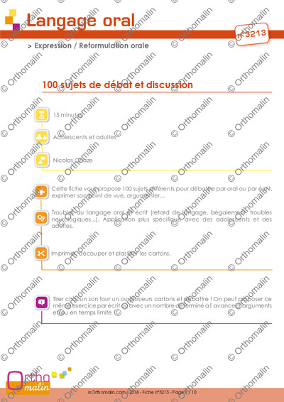 Page 1 de la fiche