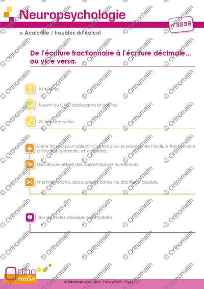 Page 1 de la fiche