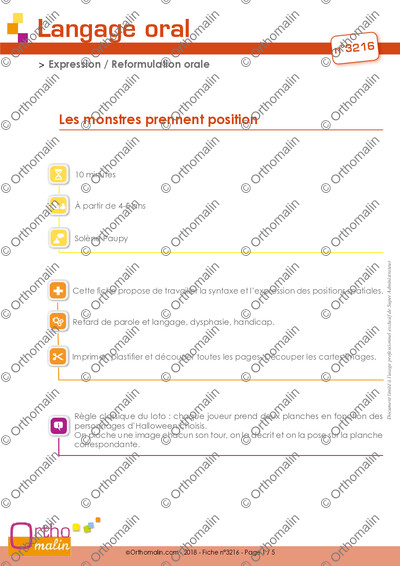 Page 1 de la fiche