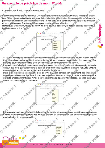 Page 3 de la fiche