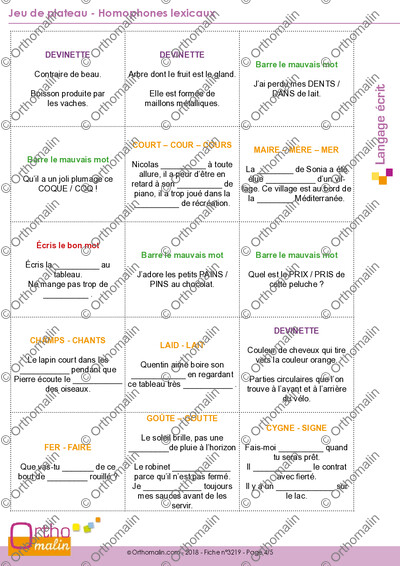 Page 4 de la fiche