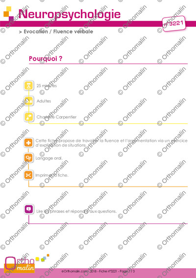 Page 1 de la fiche
