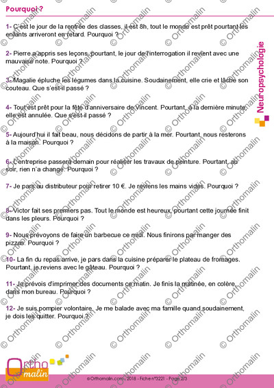 Page 2 de la fiche