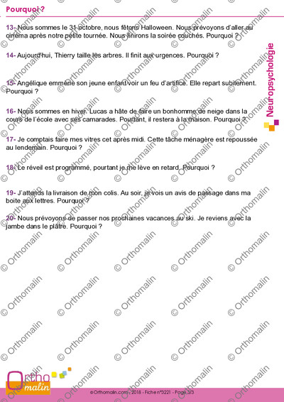 Page 3 de la fiche