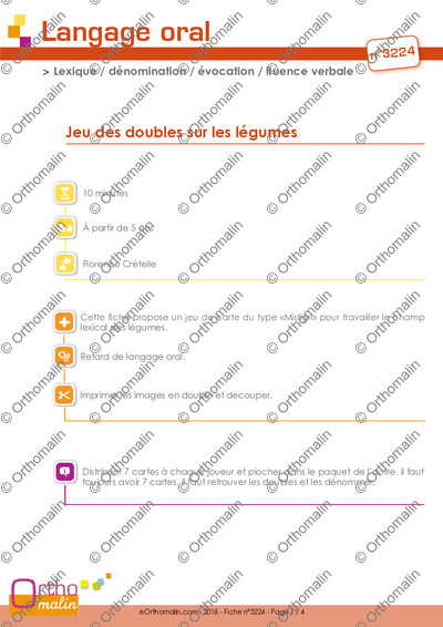 Page 1 de la fiche
