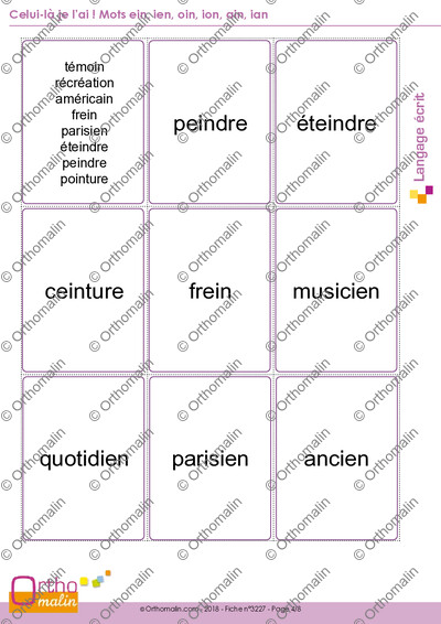 Page 4 de la fiche