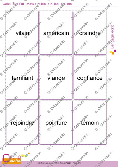 Page 5 de la fiche