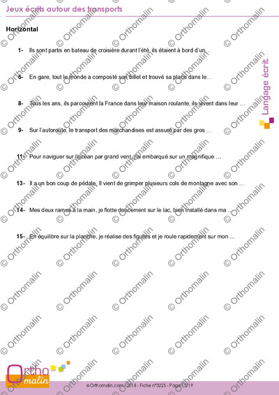 Page 15 de la fiche