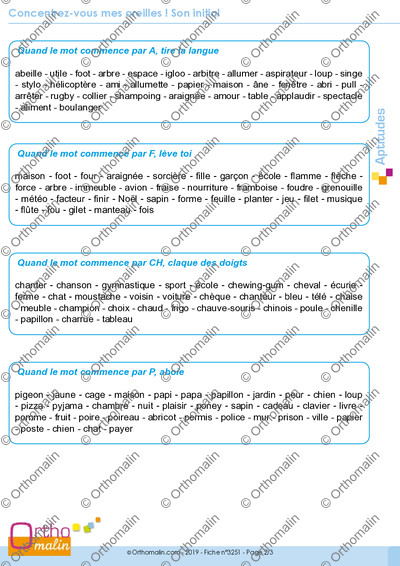 Page 2 de la fiche