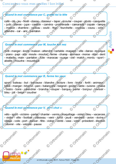 Page 3 de la fiche