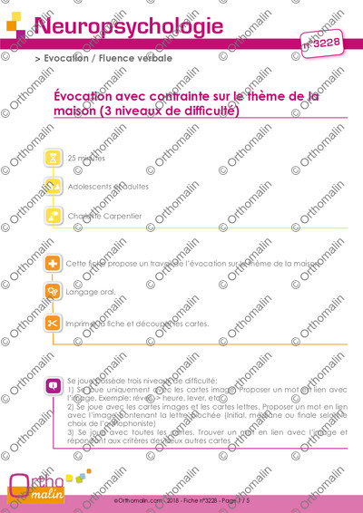 Page 1 de la fiche
