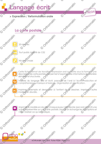 Page 1 de la fiche