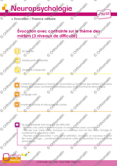 Page 1 de la fiche