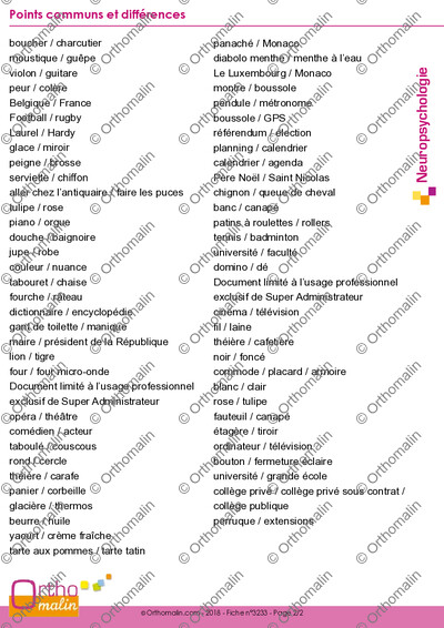 Page 2 de la fiche