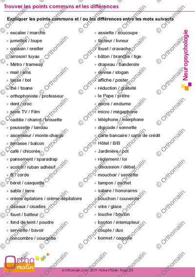 Page 2 de la fiche