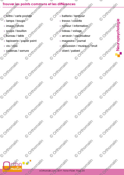 Page 3 de la fiche