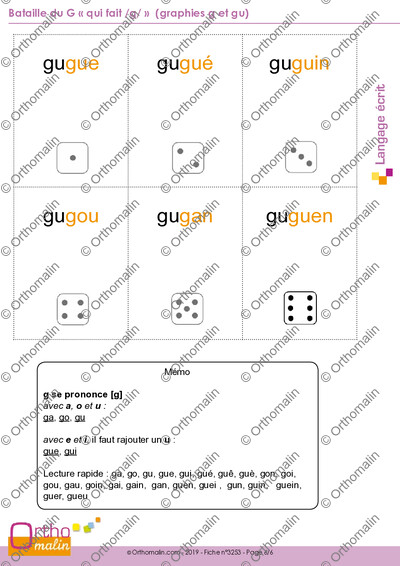 Page 6 de la fiche