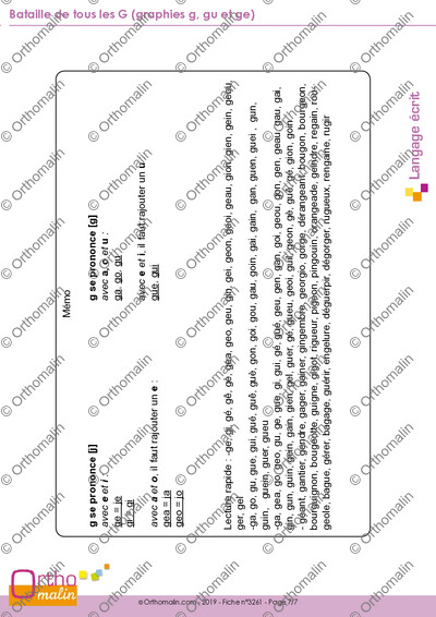 Page 7 de la fiche