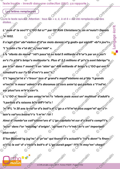 Page 11 de la fiche