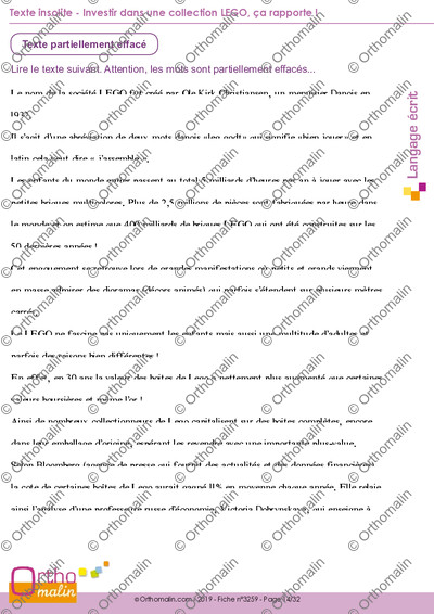Page 14 de la fiche