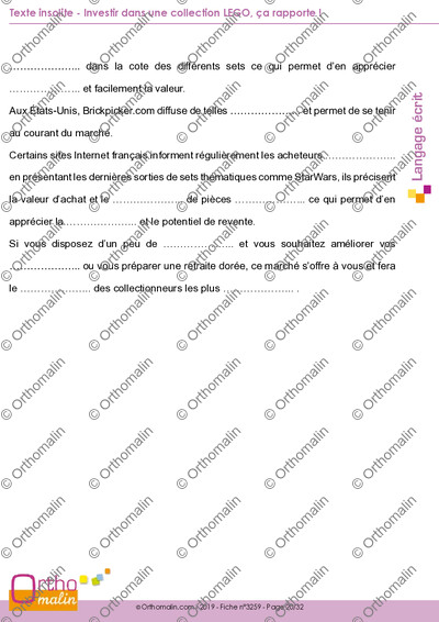 Page 20 de la fiche