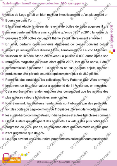 Page 3 de la fiche