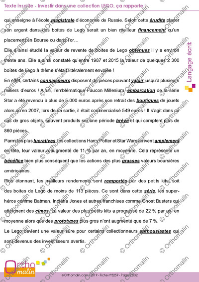 Page 22 de la fiche