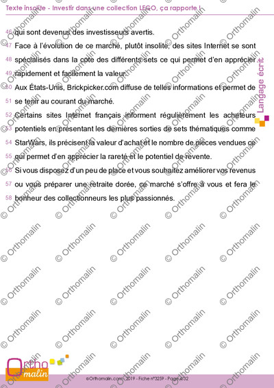 Page 4 de la fiche